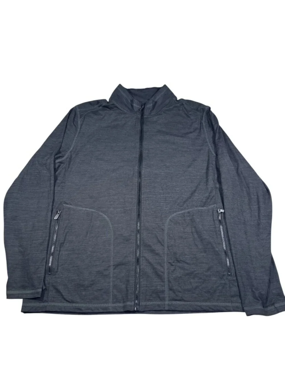 Tommy Bahama Mens Island Zone Gray Full Zip Pullover Jacket Size Large